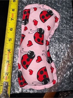 Natural Corn Pink soft Ladybug Eye Mask